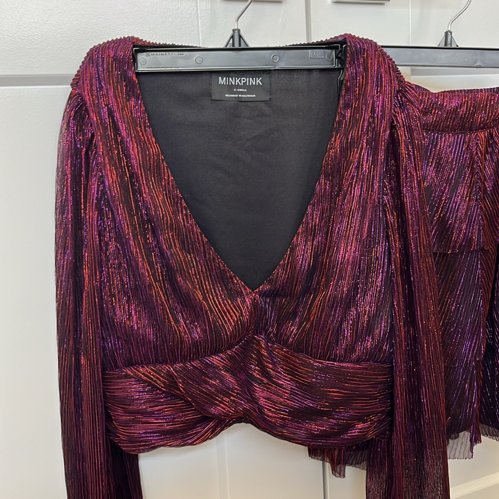 Minkpink Two Piece Sparkly Set - image 2